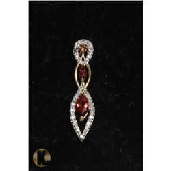 #131-RED GARNET PENDANT