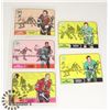 Image 1 : 1968 TOPPS 5 HOCKEY CARD LOT