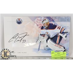 CAM TALBOT EDMONTON OILERS TEAM ISSUE PC SIGNED