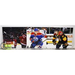 CONNOR MCDAVID 3 PHOTO LOT OILERS OTTERS NA