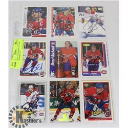 MONTREAL CANADIENS 15 CARD AUTOGRAPHED LOT