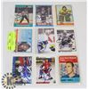 Image 1 : AUTOGRAPH 9 HOCKEY CARD LOT HALL OF FAMERS