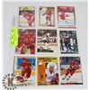 Image 1 : STEVE YZERMAN 18 HOCKEY CARD LOT DETROIT RED