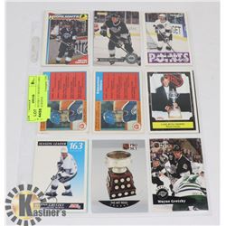 WAYNE GRETZKY 17 HOCKEY CARD LOT OILERS KINGS