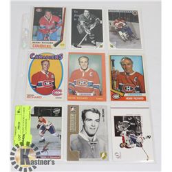 HENRI RICHARD 10 HOCKEY CARDS MONTREAL CANADIENS
