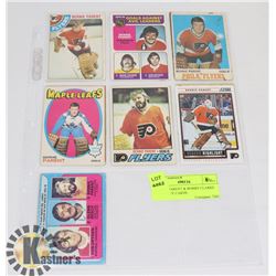 BERNIE PARENT & BOBBY CLARKE 13 HOCKEY CARDS