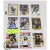 Image 1 : 9 PITTSBURGH PENGUINS AUTOGRAPHED HOCKEY CARDS
