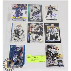 TAMPA BAY LIGHTNING 7 CARDS AUTOGRAPHED