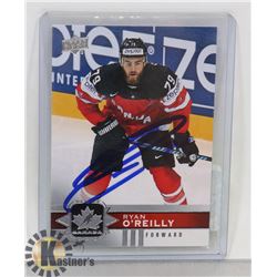 RYAN O'REILLY SIGNED TEAM CANADA CARD STANLEY CUP