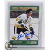 Image 1 : JOHNNY BUCYK AUTOGRAPHED BOSTON BRUINS CARD
