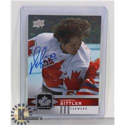 DARRYL SITTLER SIGNED TEAM CANADA CUP CARD HOF