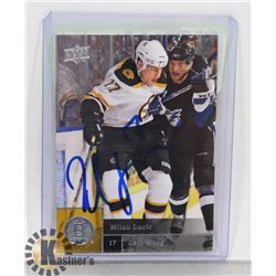 MILAN LUCIC AUTOGRAPHED BOSTON BRUINS CARD