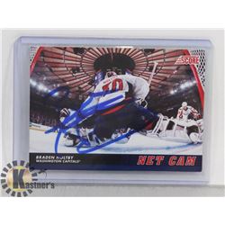 BRADEN HOLTBY SIGNED WASHINGTON CAPITALS CARD