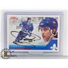 Image 1 : JOE SAKIC QUEBEC NORDIQUES SIGNED CARD HOF