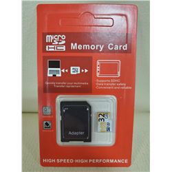 NEW 32GB MICRO SD WITH ADAPTOR