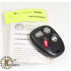 GM REPLICA KEY FOB WITH INSTRUCTIONS