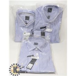 LOT OF THREE 15.5 MENS DRESS SHIRTS