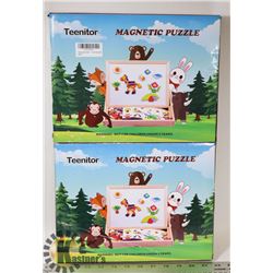 TWO TEENITOR MAGNETIC PUZZLES