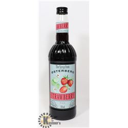 BOTTLE OF STRAWBERRY SYRUP DRINK FLAVOURING