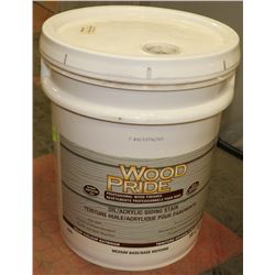 18L PAIL OF WOOD AND PRIDE OIL/ACRYLIC WHITE STAIN