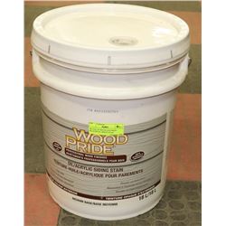 18L PAIL OF WOOD AND PRIDE OIL/ACRYLIC WHITE STAIN