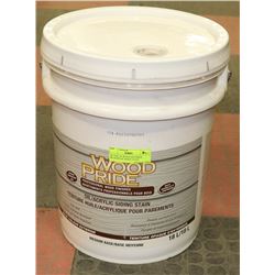 18L PAIL OF WOOD AND PRIDE OIL/ACRYLIC WHITE STAIN
