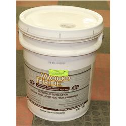 18L PAIL OF WOOD AND PRIDE OIL/ACRYLIC WHITE STAIN