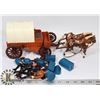 Image 1 : VINTAGE 1970'S COWBOY CHUCK WAGON TOY SET