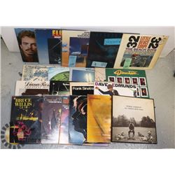 BOX OF RECORDS INCLUDING BEACH BOYS; 2 ALAN PARSON