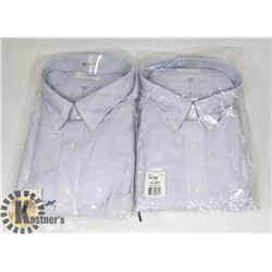 LOT OF TWO MENS SIZE 4-XL VAN HEUSEN DRESS SHIRTS