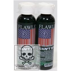 2 BOTTLES OF FLAWLESS CAN'T STOP 100% AMERICAN 4MG