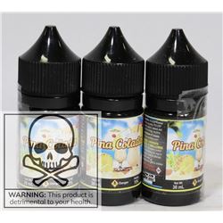 3 BOTTLES OF PINA COLADA 3MG NICOTINE X 30ML PER