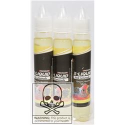 3 BOTTLES OF PREMIUM X-LIQUID PINK LEMONADE 12MG