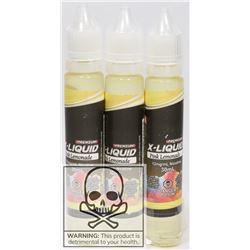 3 BOTTLES OF PREMIUM X-LIQUID PINK LEMONADE 12MG
