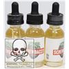 Image 1 : 3 BOTTLES OF SCREWBACCO VAPE JUICE 0MG NICOTINE
