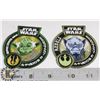 Image 1 : PAIR OF STAR WARS BADGES YODA AND LASAT