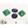 Image 1 : #55- EMERALD & SAPPHIRE GEMSTONE 71.5 ct