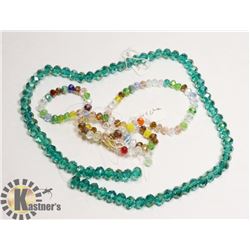 #175- SWAROVSKI BEAD NECKLACE/ 15"
