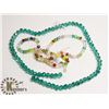 Image 1 : #175- SWAROVSKI BEAD NECKLACE/ 15"