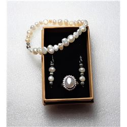 21)  SUITE OF FRESH WATER PEARL