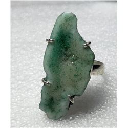 5)  UNIQUE FREE FORM DRUZY RING SET IN
