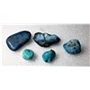 Image 1 : 16)  LOT OF 5 NATURAL TURQUOISE