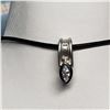 Image 1 : STERLING SILVER CUBIC ZIRCONIA  PENDANT