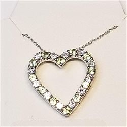 STERLING SILVER PERIDOT CUBIC ZIRCONIA