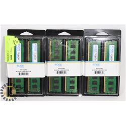 BUNDLE OF 6 STICKS OF 2GB EACH DESKTOP PC RAM