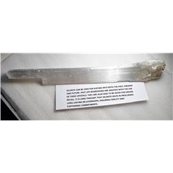 14)  SELENITE 14" LONG MINERAL