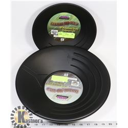 2 GOLD  PANS 10" AND 14" FOR GOLD RECOVERY
