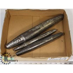 3 ASSORTED DRIFT PINS