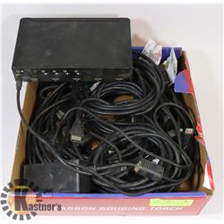 FLAT OF HDMI SPLITTER & CABLES