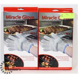 LOT OF TWO NEW MIRACLE GLOVE HOT SURFACE